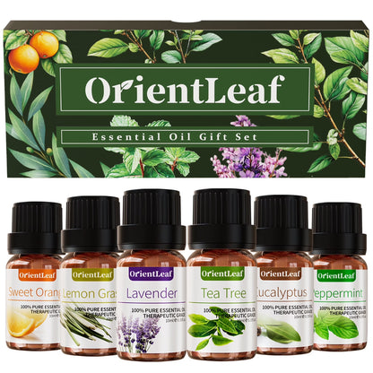 Essential Oils Set with Greeting Card, 100% Pure Essential Oil for Diffuser, Aromatherapy, Sleep, Massage & DIY, Gift Sets for Women