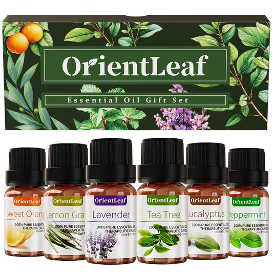 Essential Oils Set with Greeting Card, 100% Pure Essential Oil for Diffuser, Aromatherapy, Sleep, Massage & DIY, Gift Sets for Women