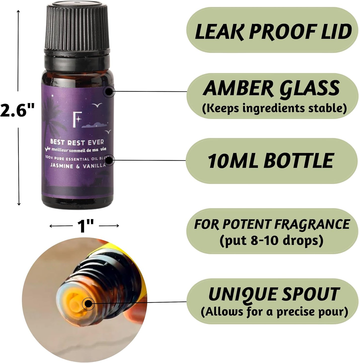 Sleep Essential Oils Set for Diffuser | Set of 6 Aromatherapy Oils for Better Sleep, Relaxation & Meditation | Lavender, Rosemary, Peppermint & Calming Blends | Self Care Gift for Her & Him